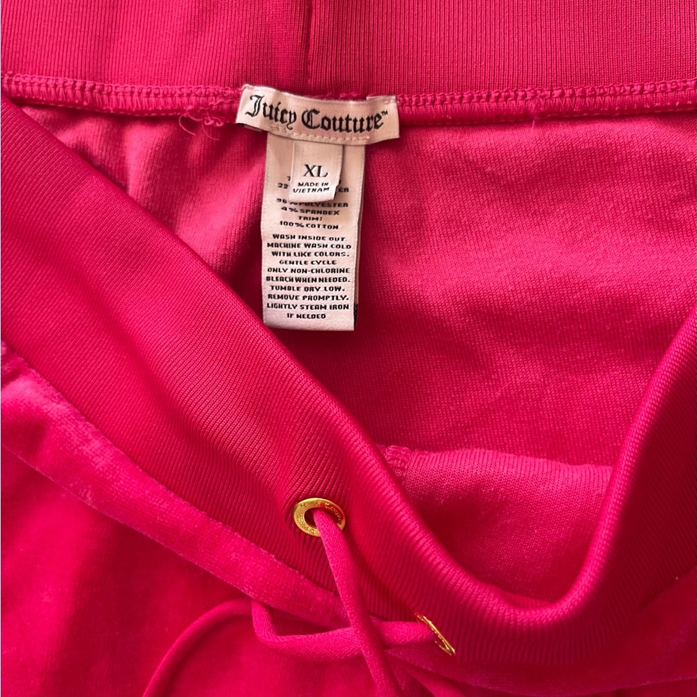 Juicy couture, hot pink track pants